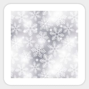 Snowflakes and lights Sticker